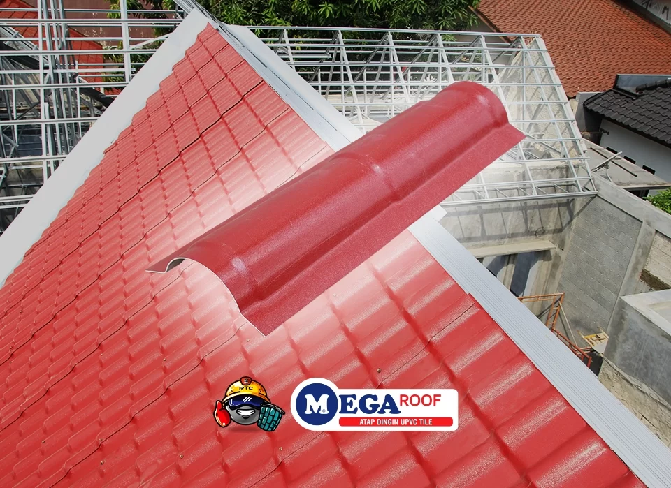 Nok Samping Atap uPVC Mega Roof Produk RTC